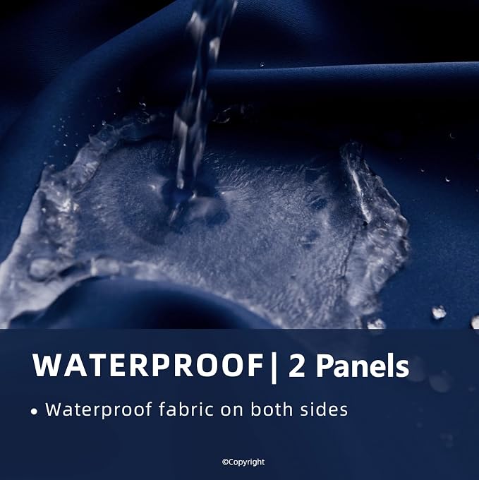 Waterproof Outdoor Curtain W105 x L108 - Image 2