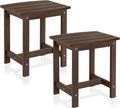 Y&M Outdoor Side Table, HIPS Adirondack Small Single Table, Waterproof Square by YM