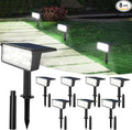 T-SUN Solar Spot Lights Outdoor, 8 Pack 49LED Landscape Spotlights, 2 Lighting by T-SUN