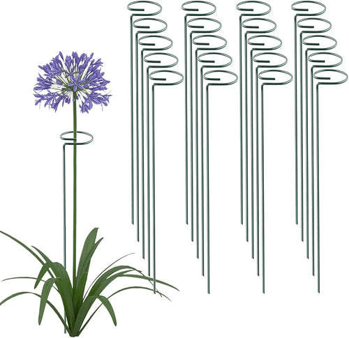 18 Inch 20 Packs Plant Support Stake Garden Single stemmed Plant Support Hoops by ThealynGardens