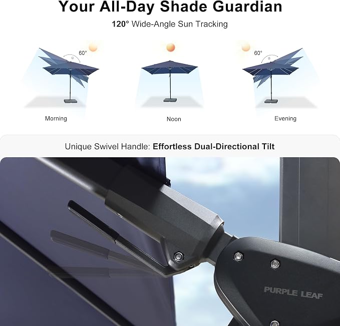 PURPLE LEAF 10 Feet Patio Umbrella - Image 3