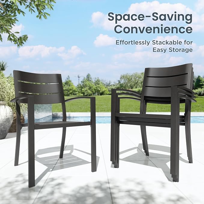 PHI VILLA 9 Pieces Outdoor Patio Dining Set - Image 2