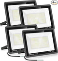 4 Pack 100W LED Flood Light, IP66 Waterproof Outside Flood Light, 12500LM Super by XYCN