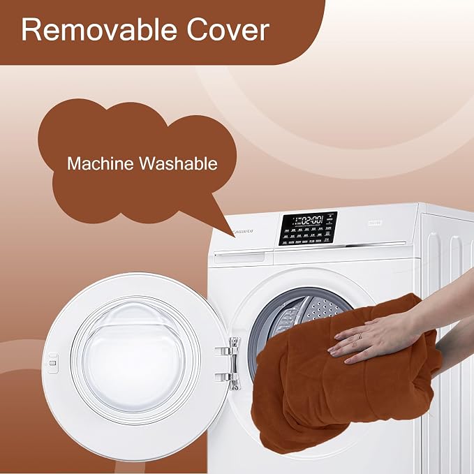 MeMoreCool Round Stuffed Pouf Ottoman Foot Rest, Floor Pouf Foot Stool - Image 6