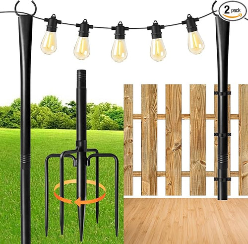 2 Pack 10FT Lighting Hanging Pole by Unknown