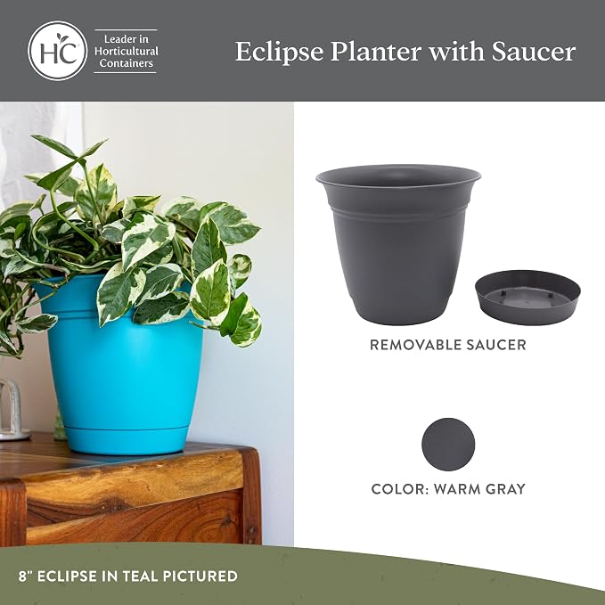 The HC Companies 20 Inch Eclipse Round Planter Pots - Image 2
