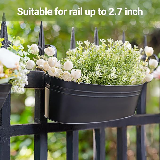 Dahey 3 Pcs Metal Hanging Flower Pots - Image 6