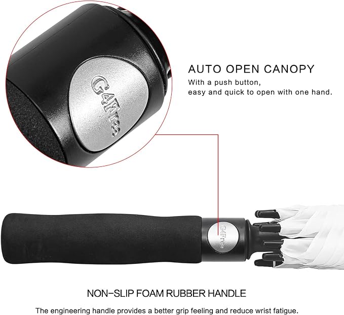 G4Free 47/54/62/68/72 Inch Automatic Open Golf Umbrella Oversize Extra Large - Image 4