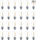 Meconard 24 Pack LED S14 Replacement Light Bulbs, Shatterproof Outdoor 1 Watt by Meconard