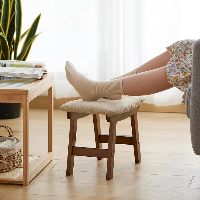 Foot Stool Ottoman Foot Rest Under Desk, Small Stool - Image 7