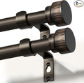 2 Pack Modern Antique Brown Bronze Curtain Rods by Unknown