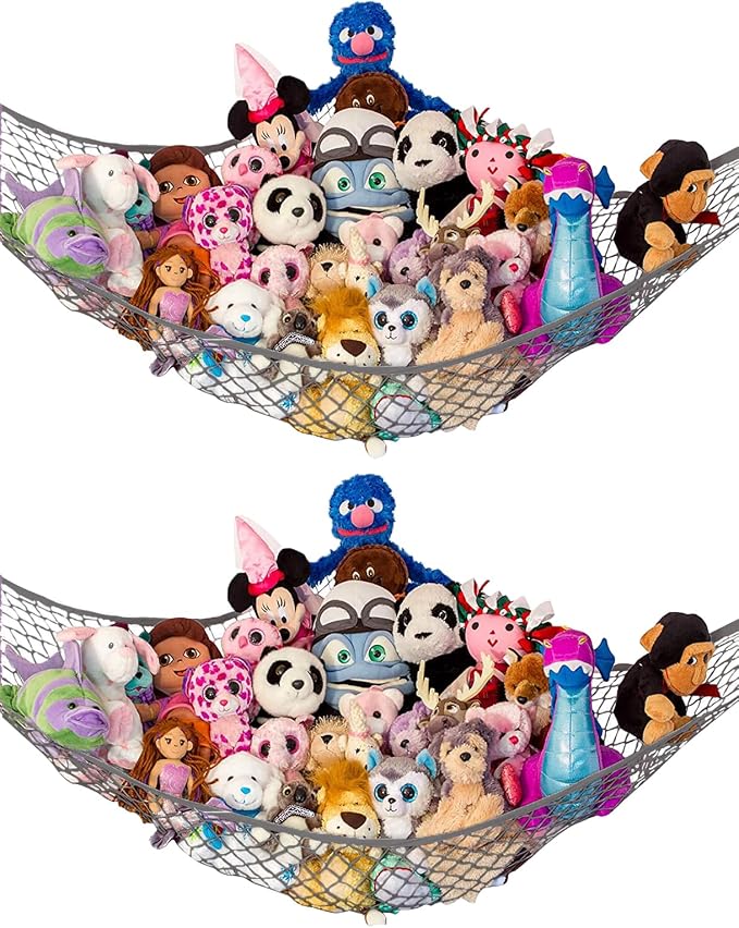 Lilly's Love Stuffed Animal Hammock | Corner Hanging Organizer, Toy Storage by LillysLove