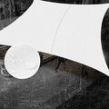SUNNY GUARD Waterproof Sun Shade Sail 6' x 6' White Rectangle UV Block Sunshade by SUNNYGUARD