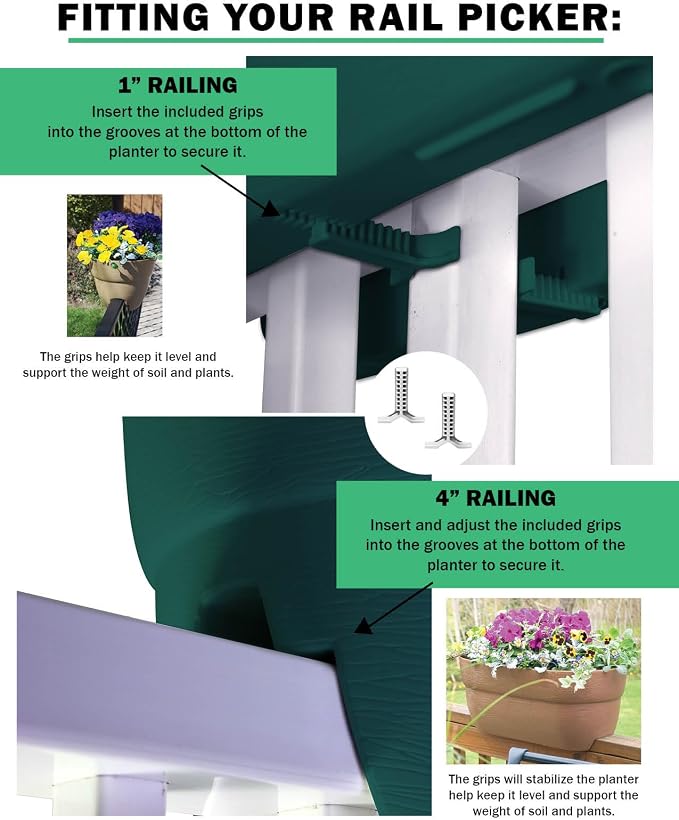 Emsco Group Bloomers Railing Planter - Image 7