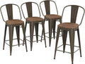 Yongqiang 26 inch Bar Stools Set of 4 Kitchen Counter Height Bar Chairs Modern by lightupyourlife