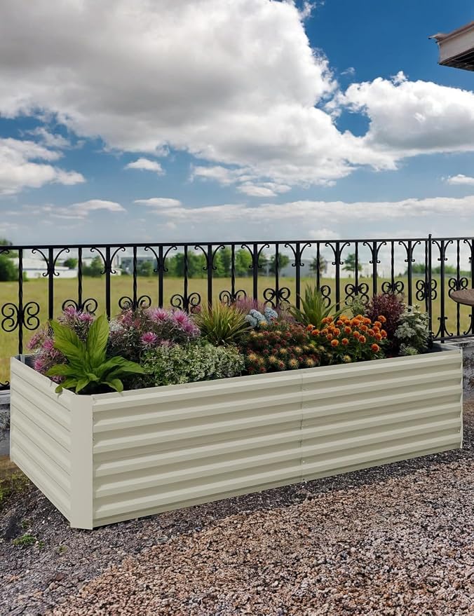 CABIHOME 2 Pcs 8x4x2 Ft Galvanized Raised Garden Bed, Deep Root Planter Box - Image 2