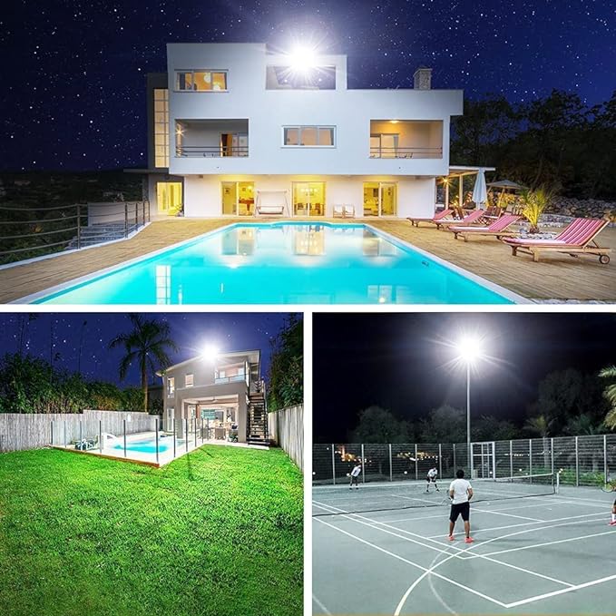 300W LED Flood Light Outdoor, 2000W Equivalent 5000K Daylight White Super - Image 5
