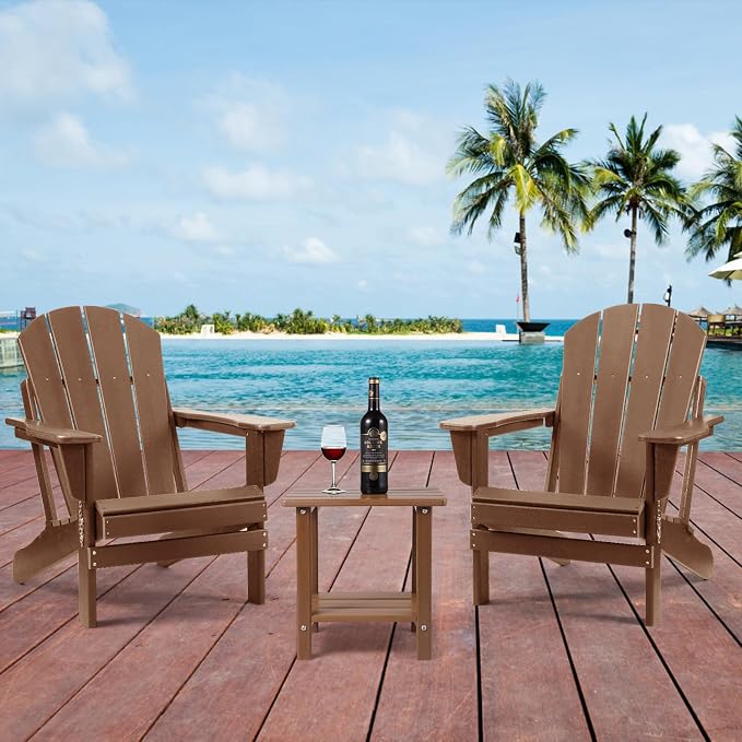Adirondack Outdoor Side Table, 2-Tier Sturdy Patio End Table Weather Resistant - Image 6