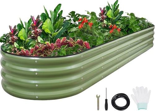 1MORE Galvanized Raised Garden Bed- Planter Garden Boxes Outdoor, Raised Beds by 1MORE