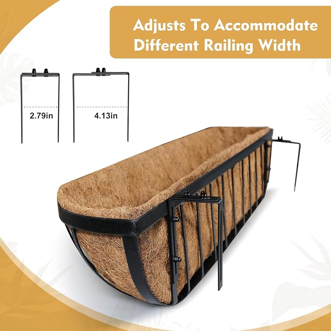 4 Pack 36 Inch Window Deck Railing Planter Boxes - Image 5