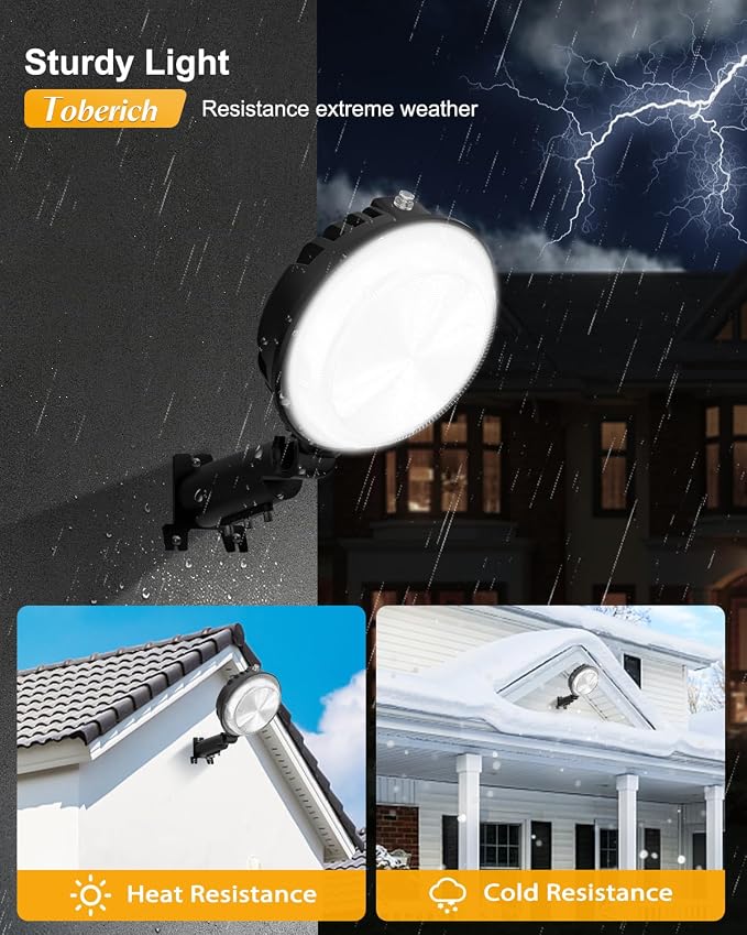 LED Barn Light 4 Packs, 150W 20000LM Yard Area Lights Dusk to Dawn Outdoor - Image 4