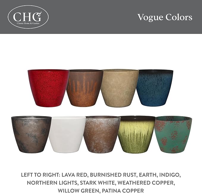 Classic Home and Garden Premiere Collection Planter, Vogue 8" - Image 6