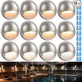 LEONLITE 12-Pack Update 5CCT LED Low Voltage Deck Lights, 180LM 3.5inch by LEONLITE