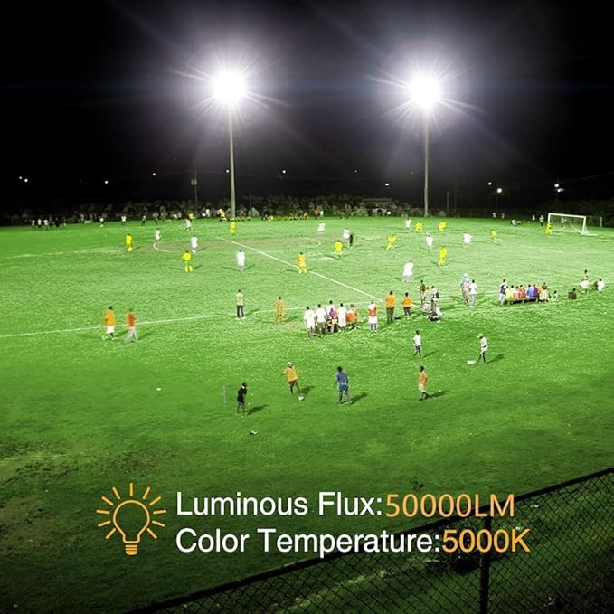 2pack 400W LED Flood Lights Outdoor, 5000K Daylight White 50000LM Super Bright - Image 5