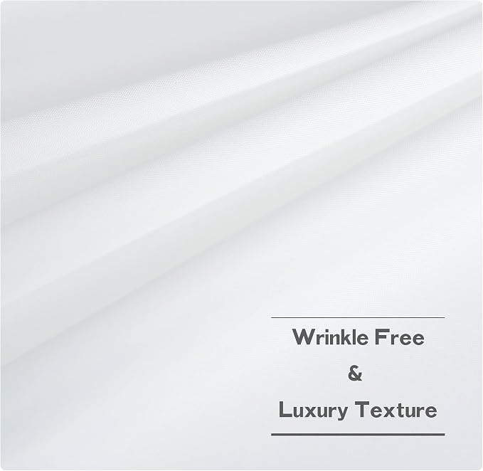 NICETOWN Canvas White Outdoor Curtains - Image 5