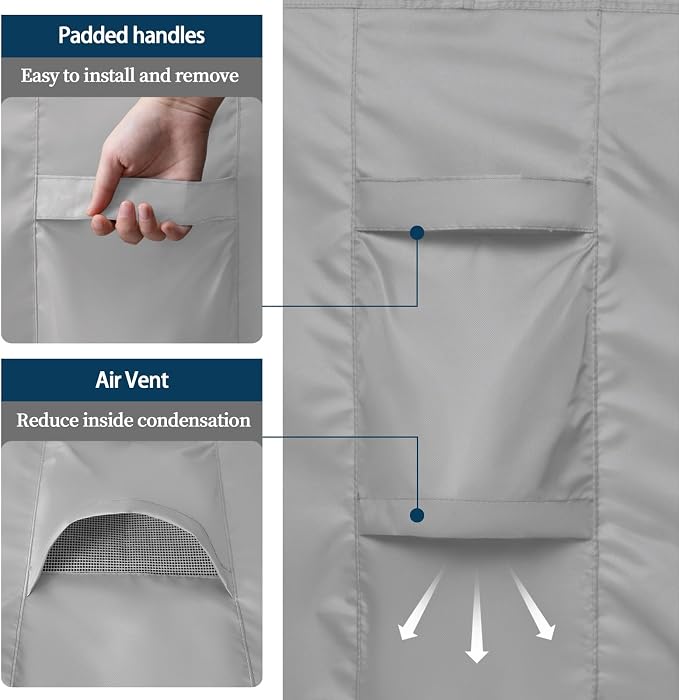 Easy-Going Square Patio Furniture Cover Waterproof Outdoor Dining Table and - Image 6