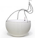 Dexceder 13.5 Inch Large Self Watering Hanging Planters Indoor Outdoor by Dexceder