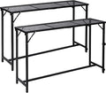 REDCAMP 55 Inch Outdoor Bar Table, 2 Pack Folding Paito Bar Height Hot Tub Table by REDCAMP