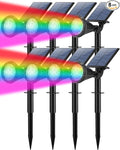Solar Lights Outdoor Waterproof Color Changing 180° Adjustable RGB Solar by TadyrealSolarLights