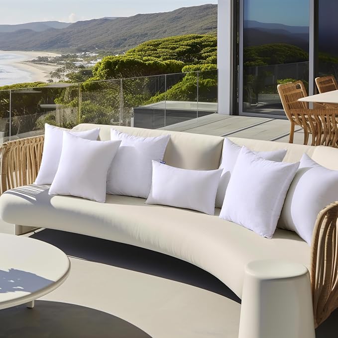 MIULEE Outdoor Pillows 12x20 Pillow Insert Throw Pillow Insert, Water-Resistant - Image 2