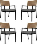 Grand patio Outdoor Dining Chair Set of 4, 4 Pieces Patio Dining Chairs by GrandPatio
