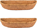 bboUod 2 pcs Garden Coconut Planter Liners Preformed Window Box Liners Natural by boUod