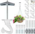 6 pcs Ceiling Hooks for Hanging Plants, Hanging Hanging Lights Metal Small Hooks by Aidoclip