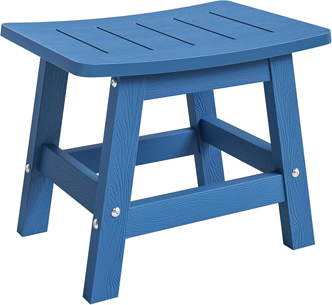 LUE BONA Outdoor Adirondack Ottomans, Footrest Footstool Set of 2, Outdoor Foot - Image 7