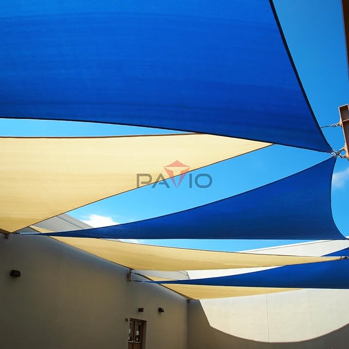 Patio Paradise 13' x 13' x 13' Sun Shade Sail Triangle Canopy Shade Cloth - Image 6