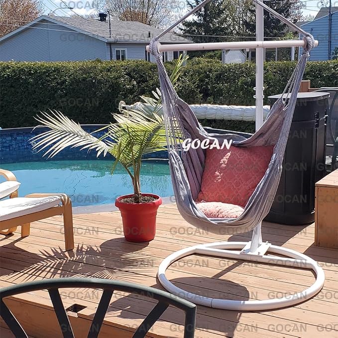 Hammock Chair Large Hammock Swing, 110 x 150cm Load 150kg, Cotton Hammock Chair - Image 7