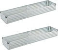 6x1.5x1ft Galvanized Raised Garden Bed, Outdoor Planter Box Metal Patio Kit by Foxlang