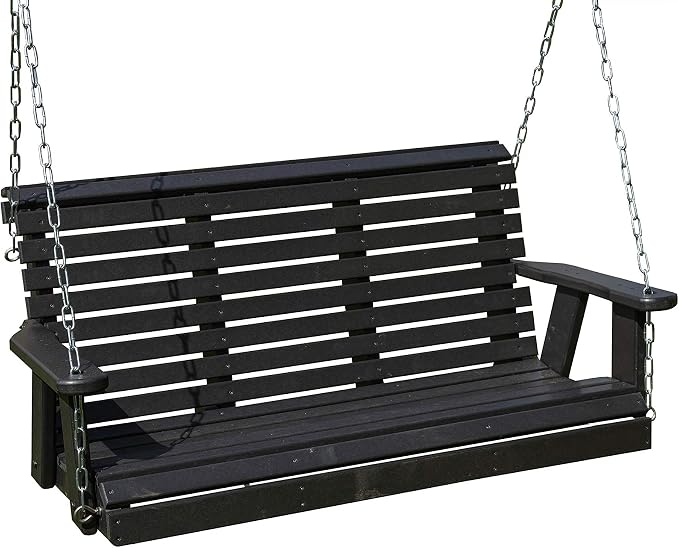 Poly Lumber Wood 4FT Porch Swing Amish Craftsmandship Made in USA HDPE by Unknown