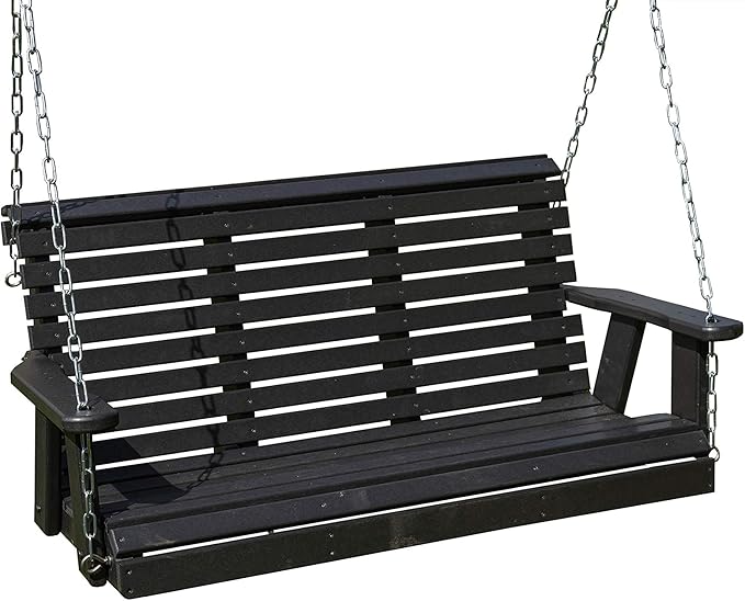 Poly Lumber Wood 5FT Porch Swing Amish Craftsmandship Made in USA HDPE by Unknown