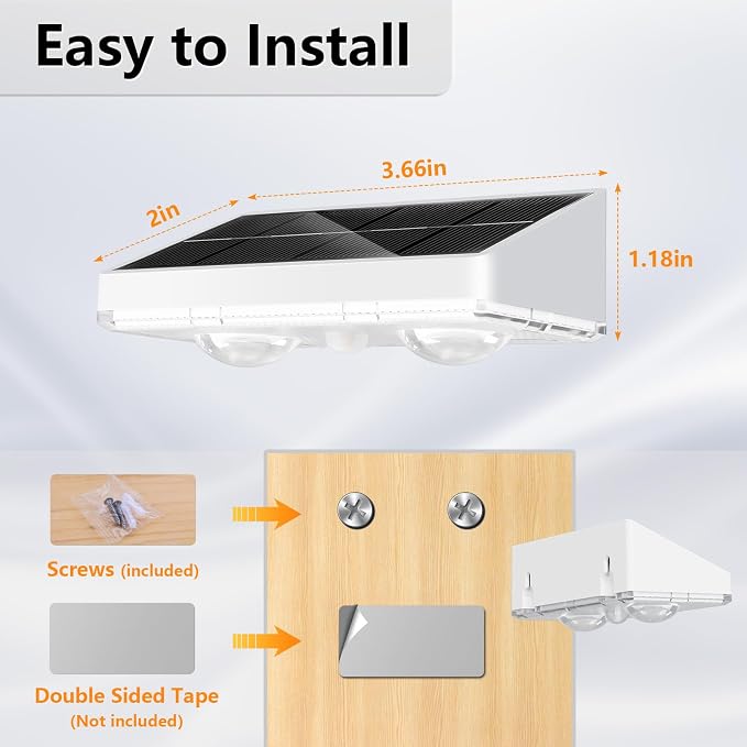 NIORSUN Solar Fence Lights, 12 Pack Solars Deck Light, Warm White Color - Image 6
