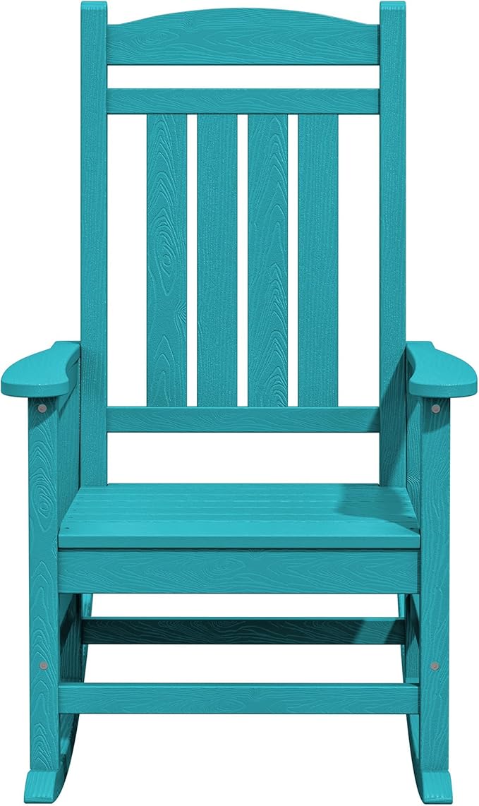 KINGYES HDPE Rocking Chairs Outdoor, Patio Rocking Chairs - Image 10