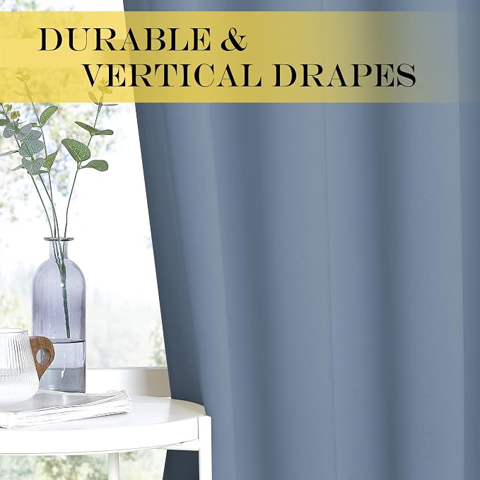 NICETOWN Blackout Curtains for Sliding Glass Door Room Divider Noise Reduce - Image 4