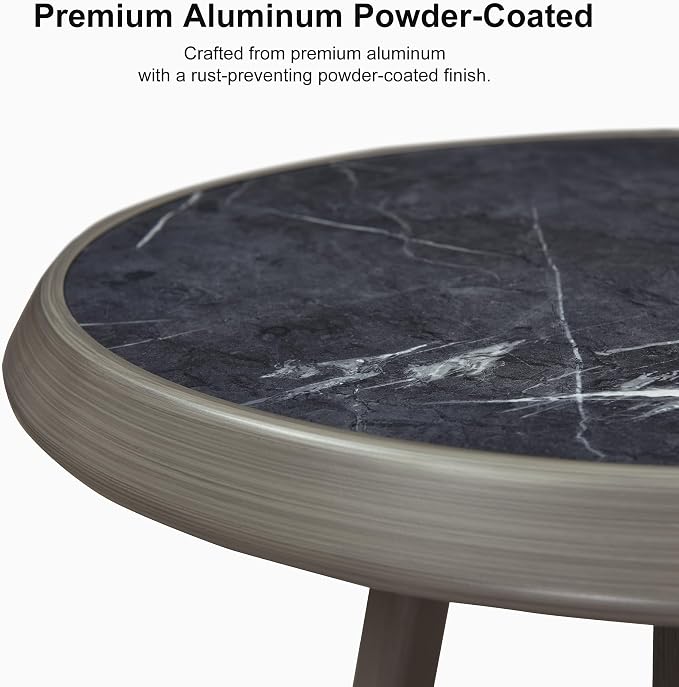 PURPLE LEAF Counter Height Bar Stools Table Dining Table - Image 5