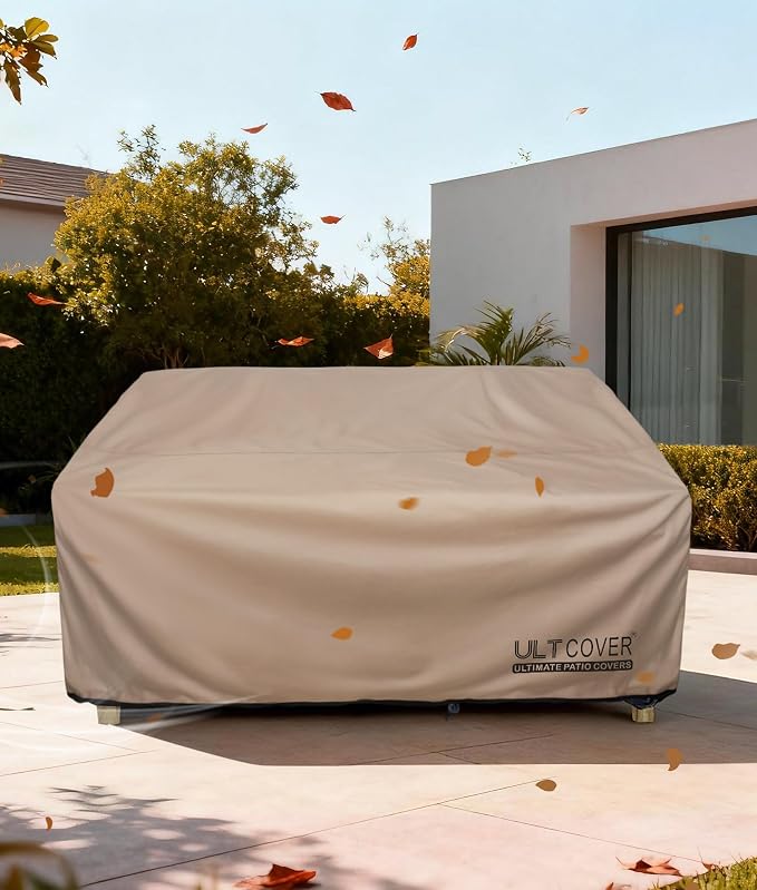 ULTCOVER Waterproof Outdoor Deep Seat Sofa Bench Cover 90W x 40D x 35H inch - Image 6