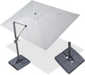 PURPLE LEAF 9' X 11.5' Rectangle Cantilever Umbrella by Unknown