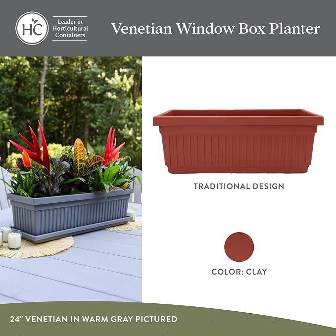 The HC Companies 30 Inch Venetian Window Planter Box - Image 2